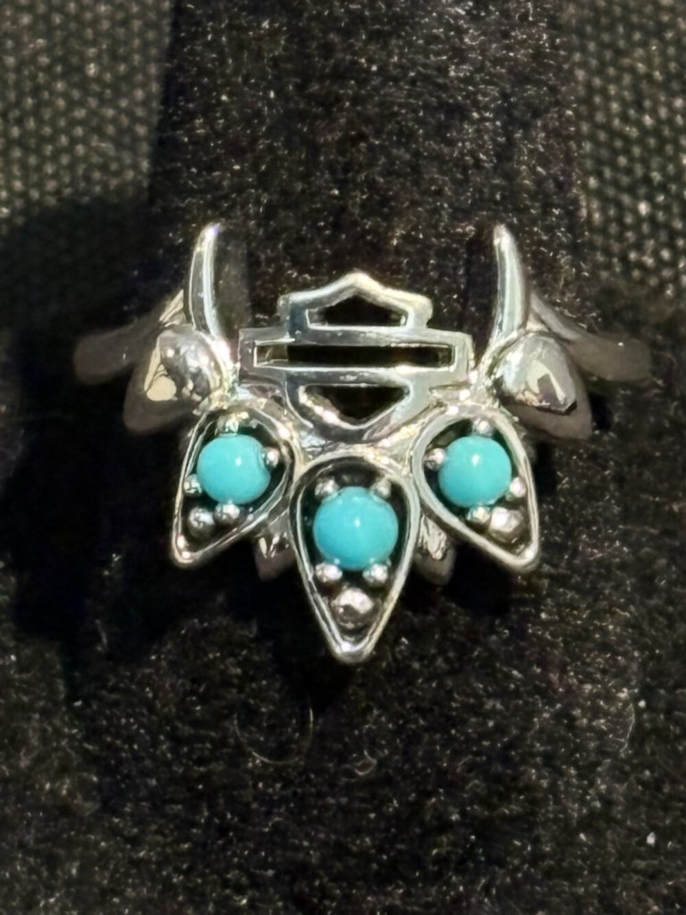 HARLEY DAVIDSON LADIES STERLING SILVER RING